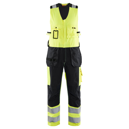 Blaklader 2653 Hi Vis Sleeveless Overall Hi Vis Yellow Black Main