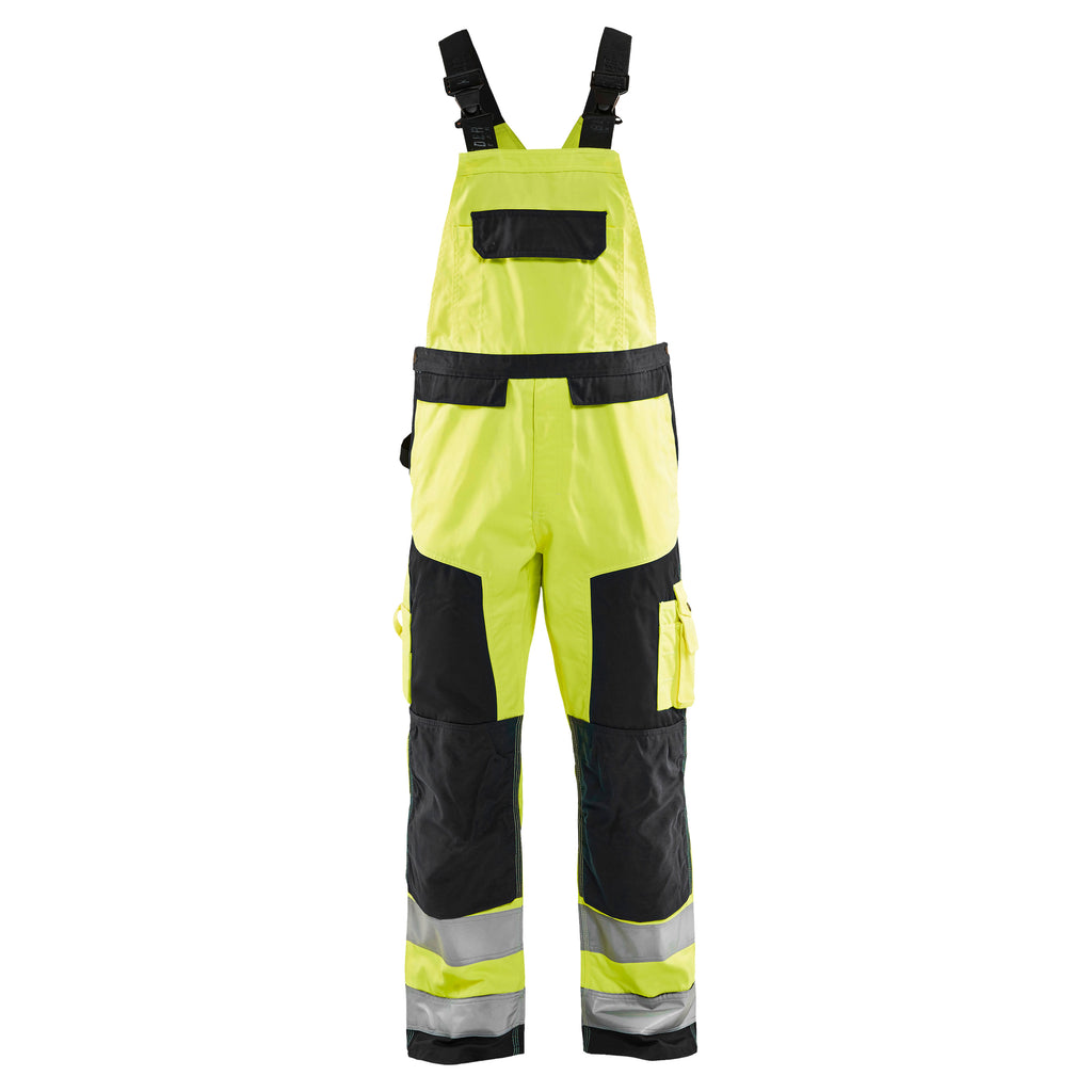 Blaklader 2660 Hi Vis Bib Trousers Hi Vis Yellow Black Main