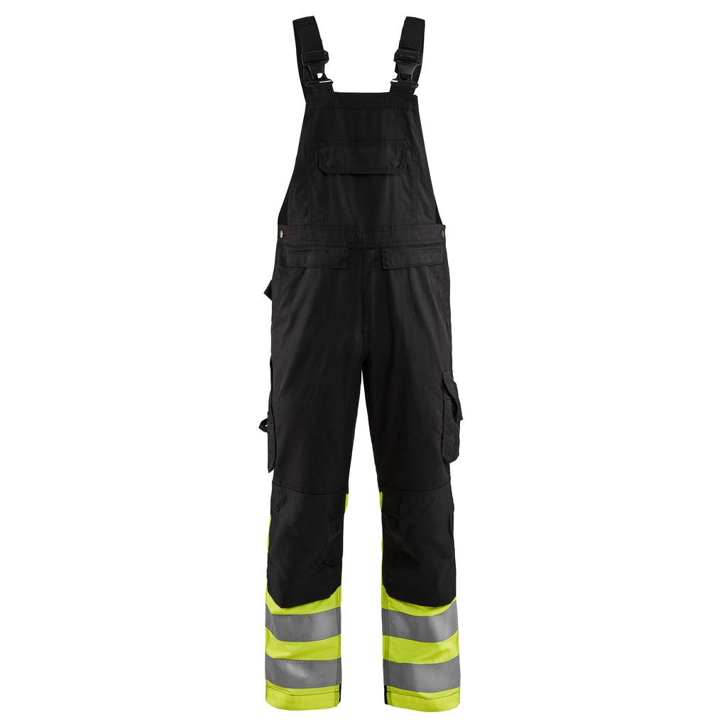 Blaklader 2662 Hi Vis Bib Overall Black Hi Vis Yellow Main