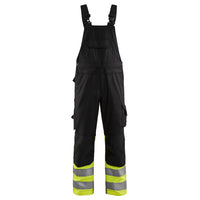 Blaklader 2662 Hi Vis Bib Overall Black Hi Vis Yellow Main