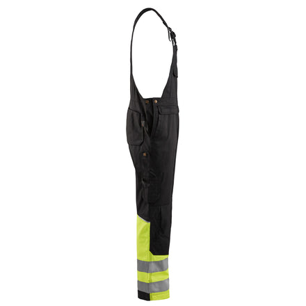 Blaklader 2662 Hi Vis Bib Overall Black Hi Vis Yellow Right