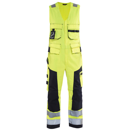 Blaklader 2678 Multinorm Sleeveless Overall Hi Vis Yellow Navy Blue Main