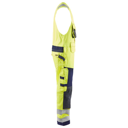 Blaklader 2678 Multinorm Sleeveless Overall Hi Vis Yellow Navy Blue Right