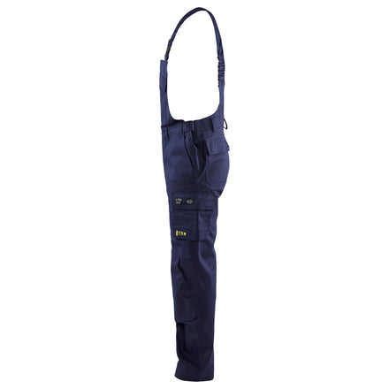 Blaklader 2824 Anti Flame Bib Trousers Navy Blue Left