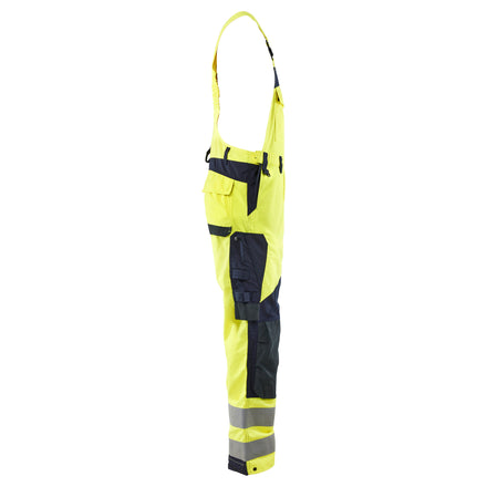 Blaklader 2889 Multinorm Inherent Bib Hi Vis Yellow Navy Blue Right