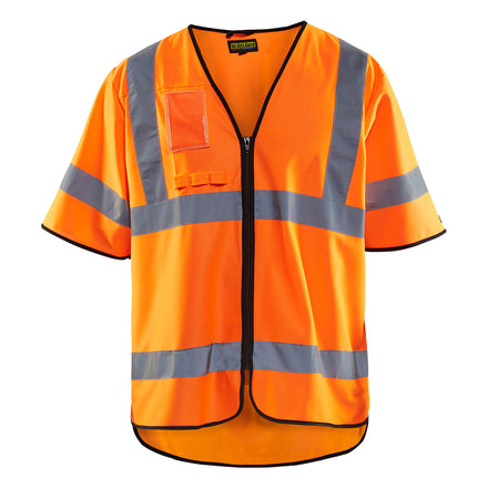 Blaklader 3023 Hi Vis Vest Class 3 Hi Vis Orange Navy Blue Main