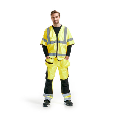Blaklader 3023 Hi Vis Vest Class 3 Hi Vis Yellow Model
