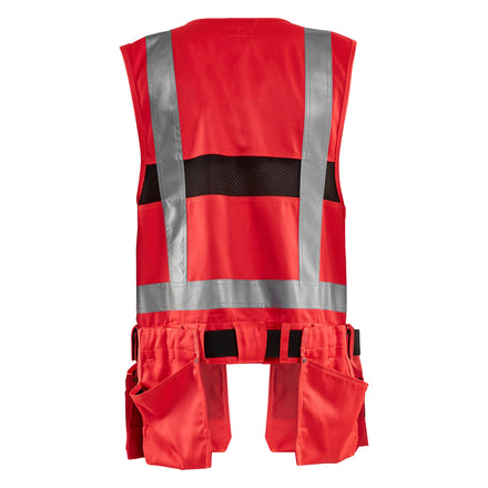 Blaklader 3032 Hi Vis Tool Vest Hi Vis Red Back