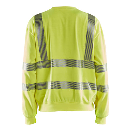 Blaklader 3087 Multinorm Sweatshirt Hi Vis Yellow Back