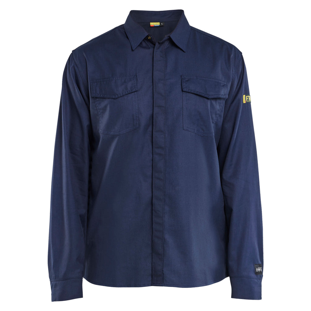 Blaklader 3227 Navy Blue Flame Resistant Shirt