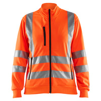 Blaklader 3308 Womens Hi Vis Sweatshirt Hi Vis Orange Navy Blue Main