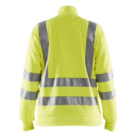 Blaklader 3308 Womens Hi Vis Sweatshirt Hi Vis Yellow Back