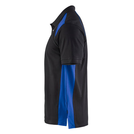 Blaklader 3324 Black/Cornflower Blue Polo Shirt