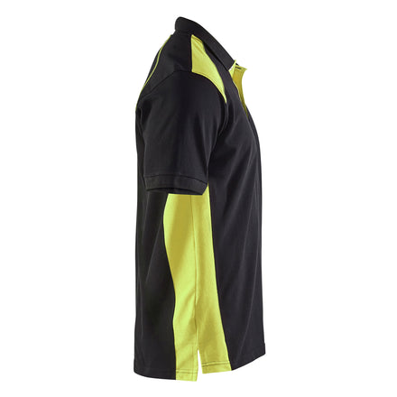 Blaklader 3324 Black/Hi-Vis Yellow Polo Shirt