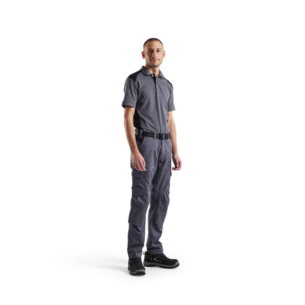 Blaklader 3324 Mid Grey/Black Polo Shirt
