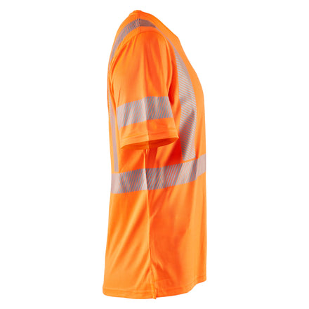 Blaklader 3336 Womens Hi Vis T Shirt Hi Vis Orange Navy Blue Right