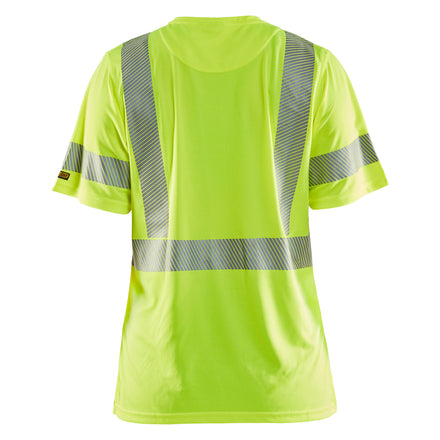 Blaklader 3336 Womens Hi Vis T Shirt Hi Vis Yellow Back