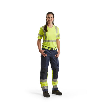 Blaklader 3336 Womens Hi Vis T Shirt Hi Vis Yellow Model