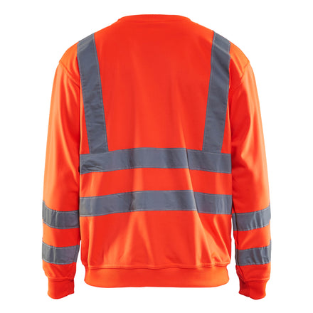 Blaklader 3341 Hi Vis Sweatshirt Hi Vis Red Back