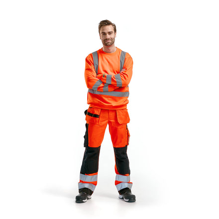 Blaklader 3341 Hi Vis Sweatshirt Hi Vis Red Model