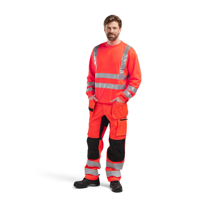 Blaklader 3341 Hi Vis Sweatshirt Hi Vis Red Model