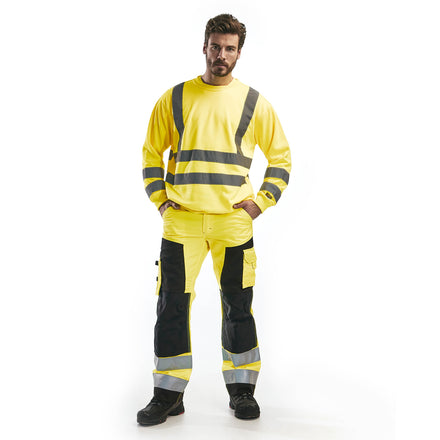 Blaklader 3341 Hi Vis Sweatshirt Hi Vis Yellow Model