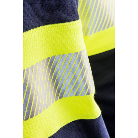 Blaklader 3359 Hi Vis Sweater Navy Blue Hi Vis Yellow Feature
