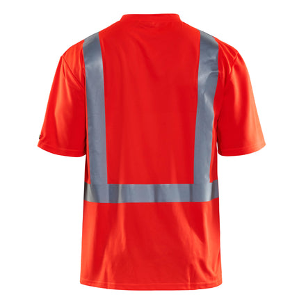 Blaklader 3382 Uv T Shirt Hi Vis Hi Vis Red Back