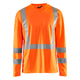 Blaklader 3383 Hi Vis Uv Long Sleeved T Shirt Hi Vis Orange Navy Blue Main