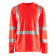 Blaklader 3383 Hi Vis Uv Long Sleeved T Shirt Hi Vis Red Main