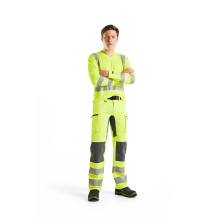 Blaklader 3383 Hi Vis Uv Long Sleeved T Shirt Hi Vis Yellow Model