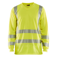 Blaklader 3385 Hi Vis Uv Long Sleeved T Shirt Hi Vis Yellow Main