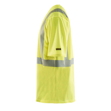 Blaklader 3386 Hi Vis Uv Protected T Shirt Hi Vis Yellow Left