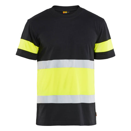 Blaklader 3387 Hi Vis T Shirt Black Hi Vis Yellow Main