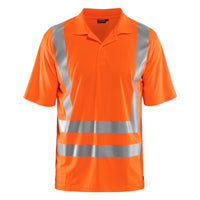 Blaklader 3391 Uv Polo Shirt Hi Vis Hi Vis Orange Navy Blue Main