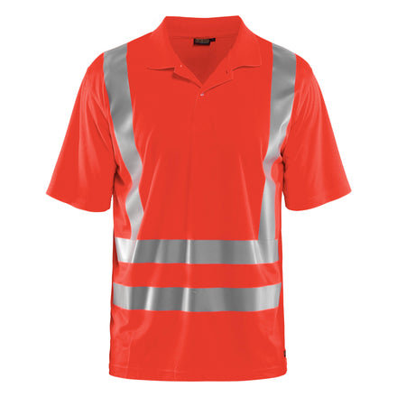 Blaklader 3391 Uv Polo Shirt Hi Vis Hi Vis Red Main