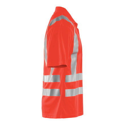 Blaklader 3391 Uv Polo Shirt Hi Vis Hi Vis Red Right