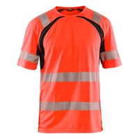 Blaklader 3397 Hi Vis Uv Protected T Shirt Hi Vis Red Black Main