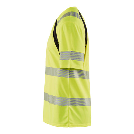Blaklader 3397 Hi Vis Uv Protected T Shirt Hi Vis Yellow Black Left