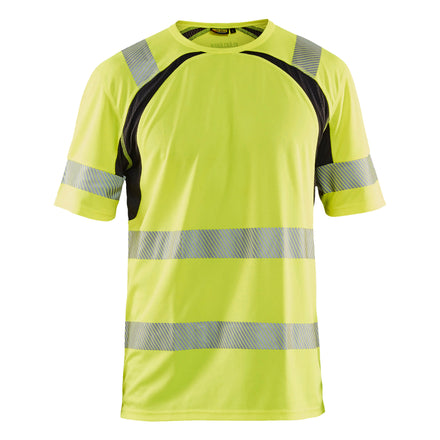 Blaklader 3397 Hi Vis Uv Protected T Shirt Hi Vis Yellow Black Main
