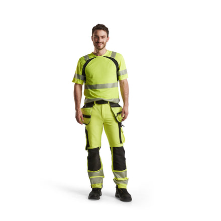 Blaklader 3397 Hi Vis Uv Protected T Shirt Hi Vis Yellow Black Model