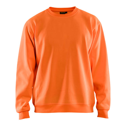 Blaklader 3401 Hi Vis Sweatshirt Hi Vis Orange Navy Blue Main