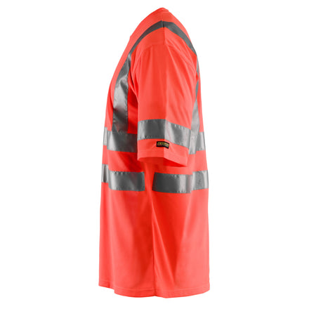 Blaklader 3413 Hi Vis T Shirt Hi Vis Red Left