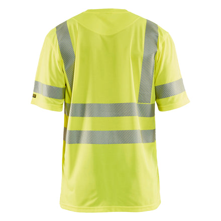 Blaklader 3420 Hi Vis Uv Protected T Shirt Hi Vis Yellow Back