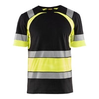 Blaklader 3421 Hi Vis T Shirt Black Hi Vis Yellow Main