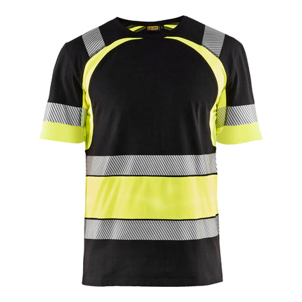 Blaklader 3421 Hi Vis T Shirt Black Hi Vis Yellow Main