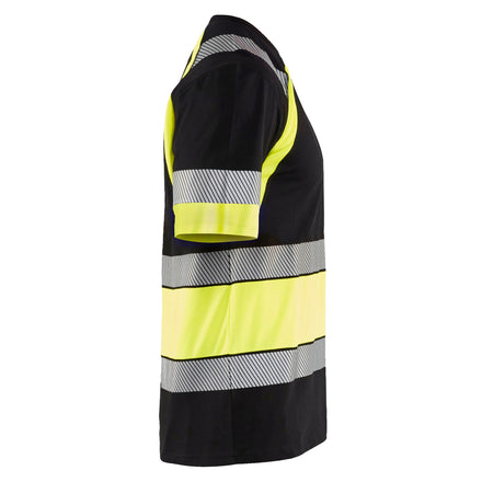 Blaklader 3421 Hi Vis T Shirt Black Hi Vis Yellow Right