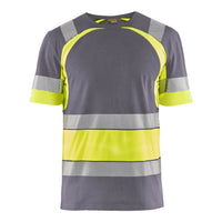 Blaklader 3421 Hi Vis T Shirt Grey Hi Vis Yellow Main