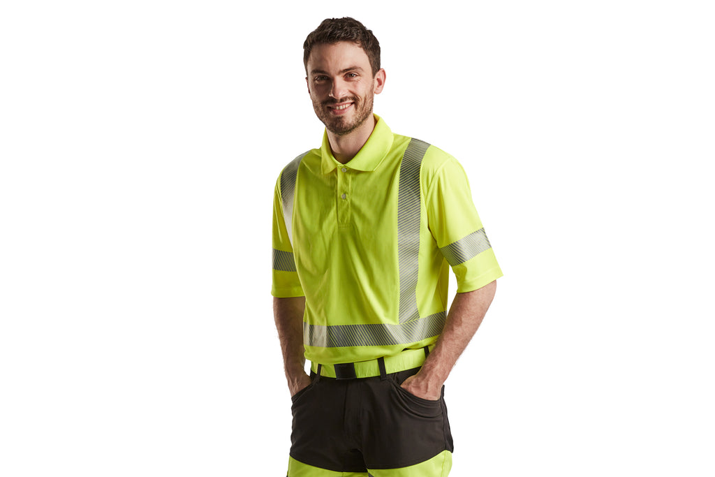 Blaklader 3428 Hi-Vis Orange UV-Protected Polo Shirt