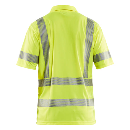 Blaklader 3428 Uv Protected Hi Vis Polo Shirt Hi Vis Yellow Back